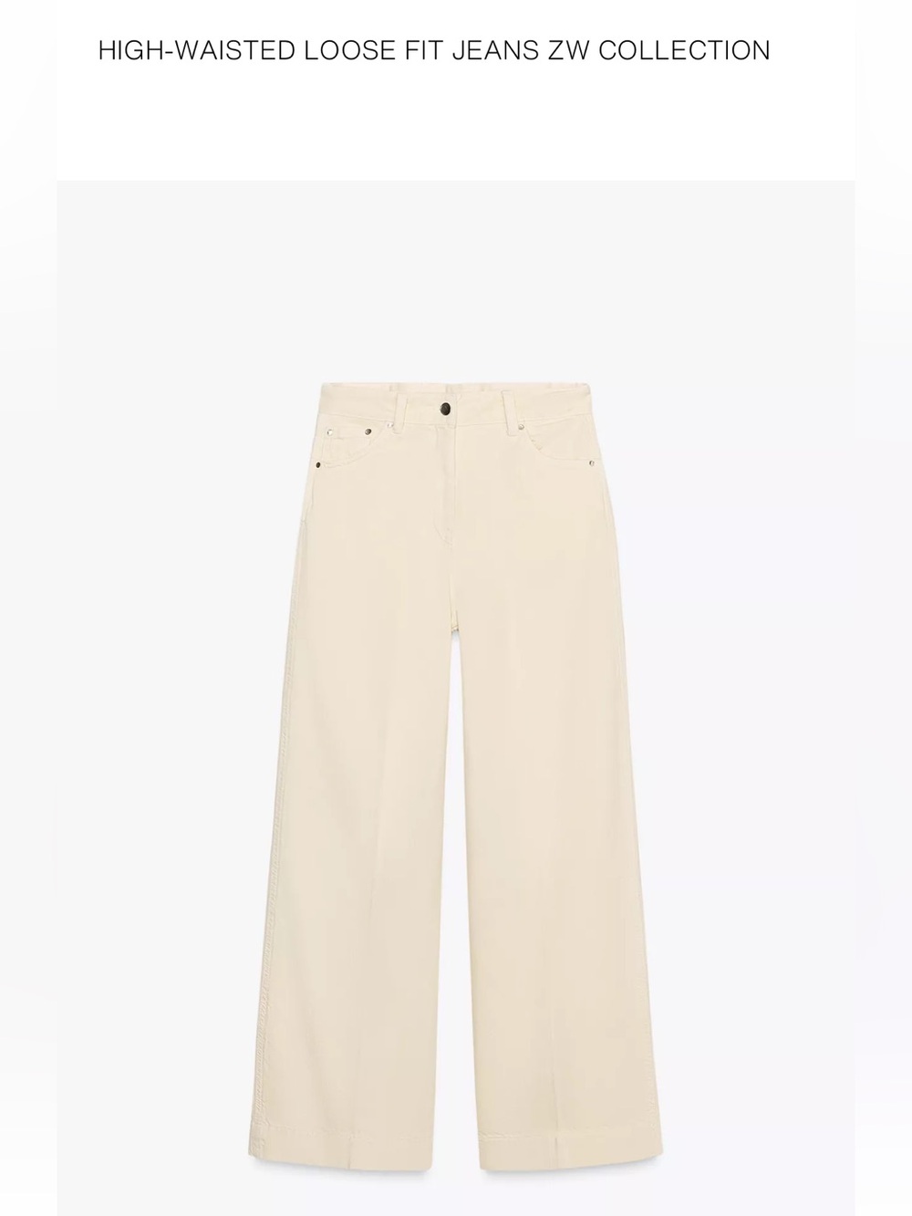 Zara light yellow jeans